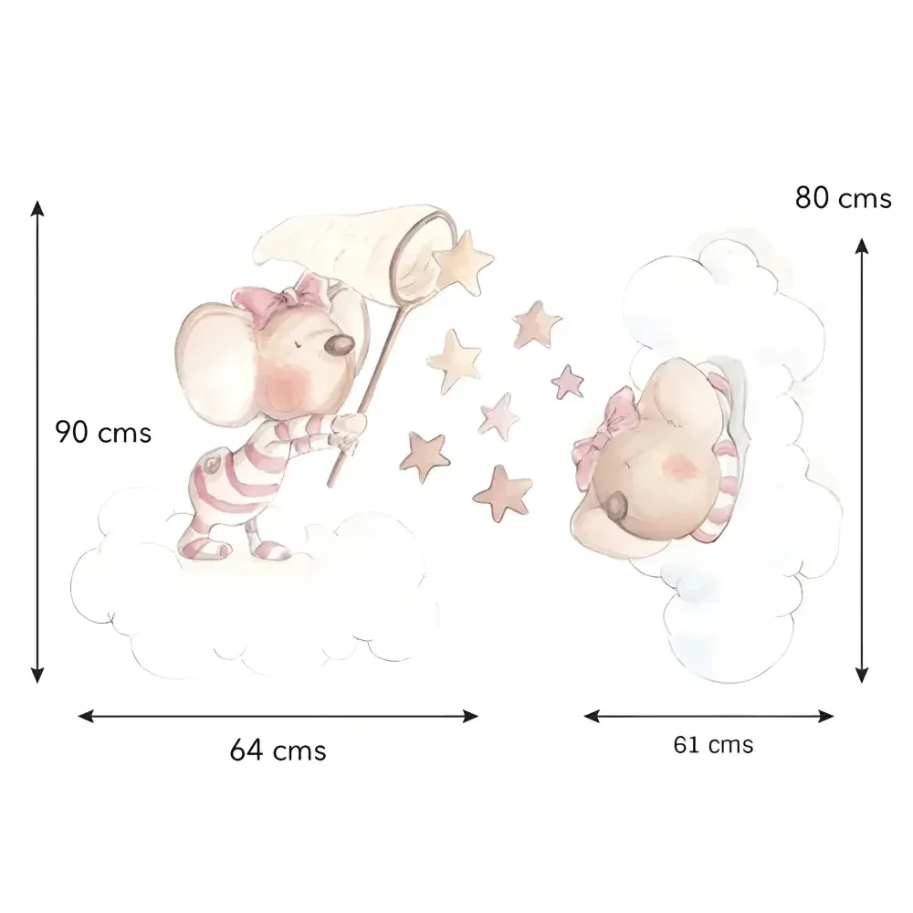 Vinilo decorativo infantil atrapando una estrella | niño