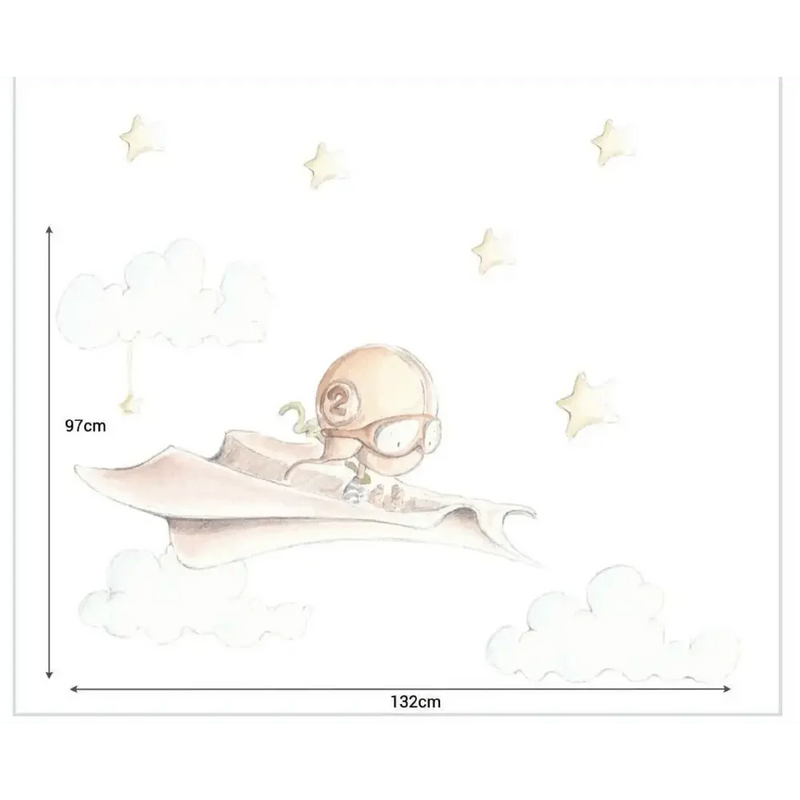 Vinilo Decorativo Infantil AVION DE PAPELViniloArts & Entertainment > Hobbies & Creative Arts > Arts & Crafts > Art & Crafting Materials > Embellishments & Trims > Decorative Stickers