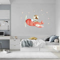Vinilo Decorativo Infantil Avión Rápido Pintado A Mano | Ideal Para Niños