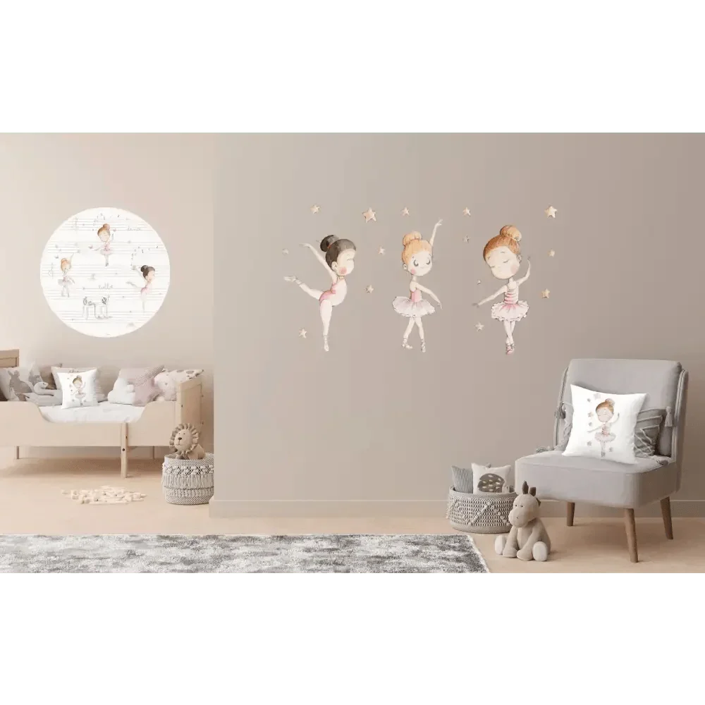 Vinilo decorativo infantil BAILAMOS | Pintado a mano para niños