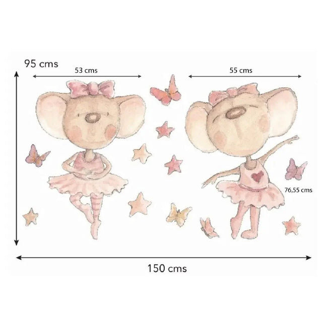 Vinilo Decorativo Infantil BAILANDO CON MARIPOSASViniloArts & Entertainment > Hobbies & Creative Arts > Arts & Crafts > Art & Crafting Materials > Embellishments & Trims > Decorative Stickers