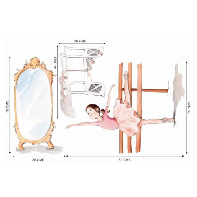Vinilo Decorativo Infantil Ballet DANZA - SUEÑOS DE CIGUEÑAViniloArts & Entertainment > Hobbies & Creative Arts > Arts & Crafts > Art & Crafting Materials > Embellishments & Trims > Decorative Stickers