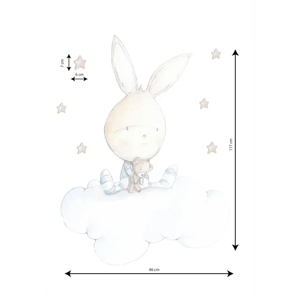 Vinilo decorativo infantil con diseños acuarela para niños