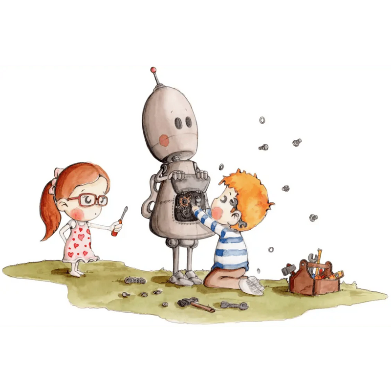 Vinilo Decorativo Infantil BOTTY EL ROBOTViniloArts & Entertainment > Hobbies & Creative Arts > Arts & Crafts > Art & Crafting Materials > Embellishments & Trims > Decorative Stickers