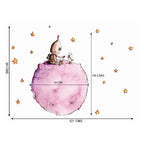 Vinilo decorativo Botty en el planeta para niños