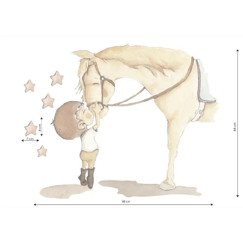 Vinilo Decorativo Infantil Caballos BEST FRIEND BOY - SUEÑOS DE CIGUEÑAViniloArts & Entertainment > Hobbies & Creative Arts > Arts & Crafts > Art & Crafting Materials > Embellishments & Trims > Decorative Stickers