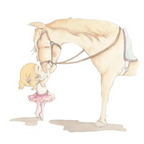 Vinilo decorativo infantil de caballos | para niñas