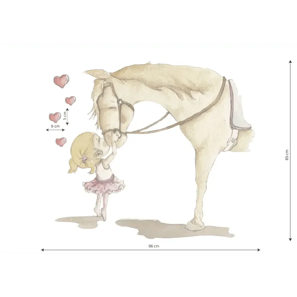 Children's horse wall decal | for girls