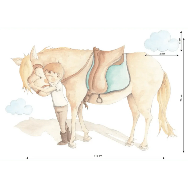 Vinilo Decorativo Infantil Caballos GREAT FRIENDViniloArts & Entertainment > Hobbies & Creative Arts > Arts & Crafts > Art & Crafting Materials > Embellishments & Trims > Decorative Stickers