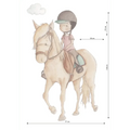 Vinilo decorativo infantil con caballos | para niños