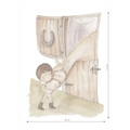 Autocolante decorativo infantil com cavalos | Menino que adora cavalos