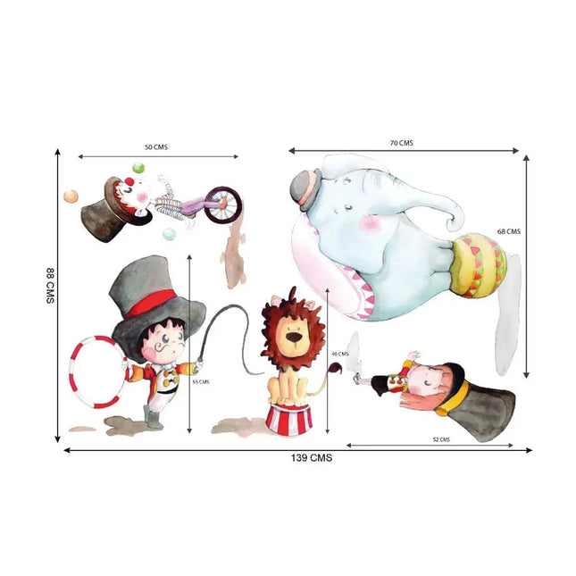 Vinilo Decorativo Infantil Circo XLViniloArts & Entertainment > Hobbies & Creative Arts > Arts & Crafts > Art & Crafting Materials > Embellishments & Trims > Decorative Stickers