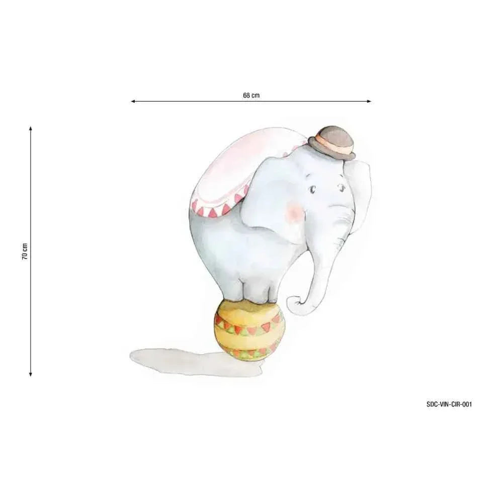 Vinilo decorativo infantil circo XL | Dibujos a mano