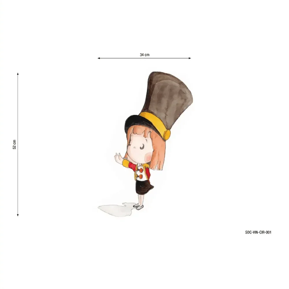 Vinilo decorativo infantil circo XL | Dibujos a mano