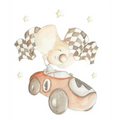 Vinilo decorativo infantil | coche de carreras para niños
