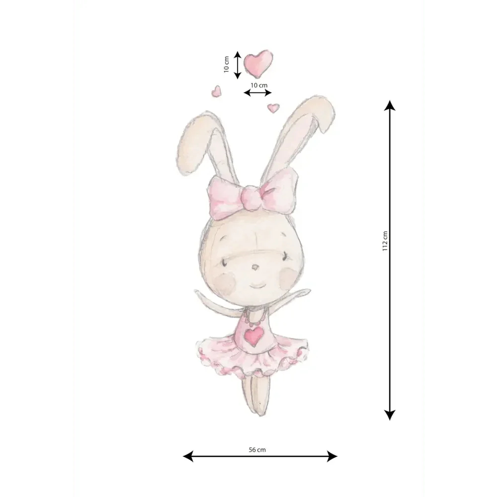 Dance Rabbit 02 Kids Vinyl Decal | For Children