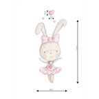 Dance Rabbit 02 Kids Vinyl Decal | For Children