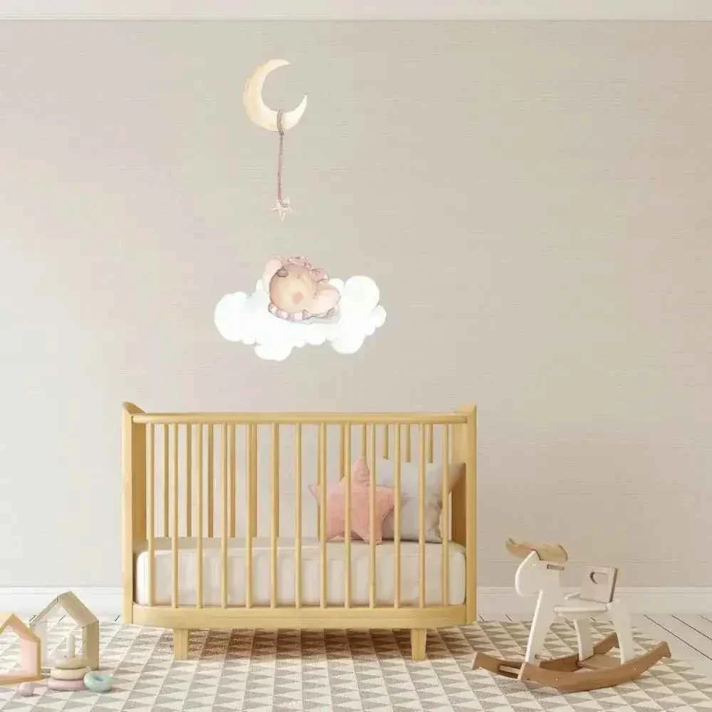 Vinilo decorativo infantil con tema dulces sueños para niñas