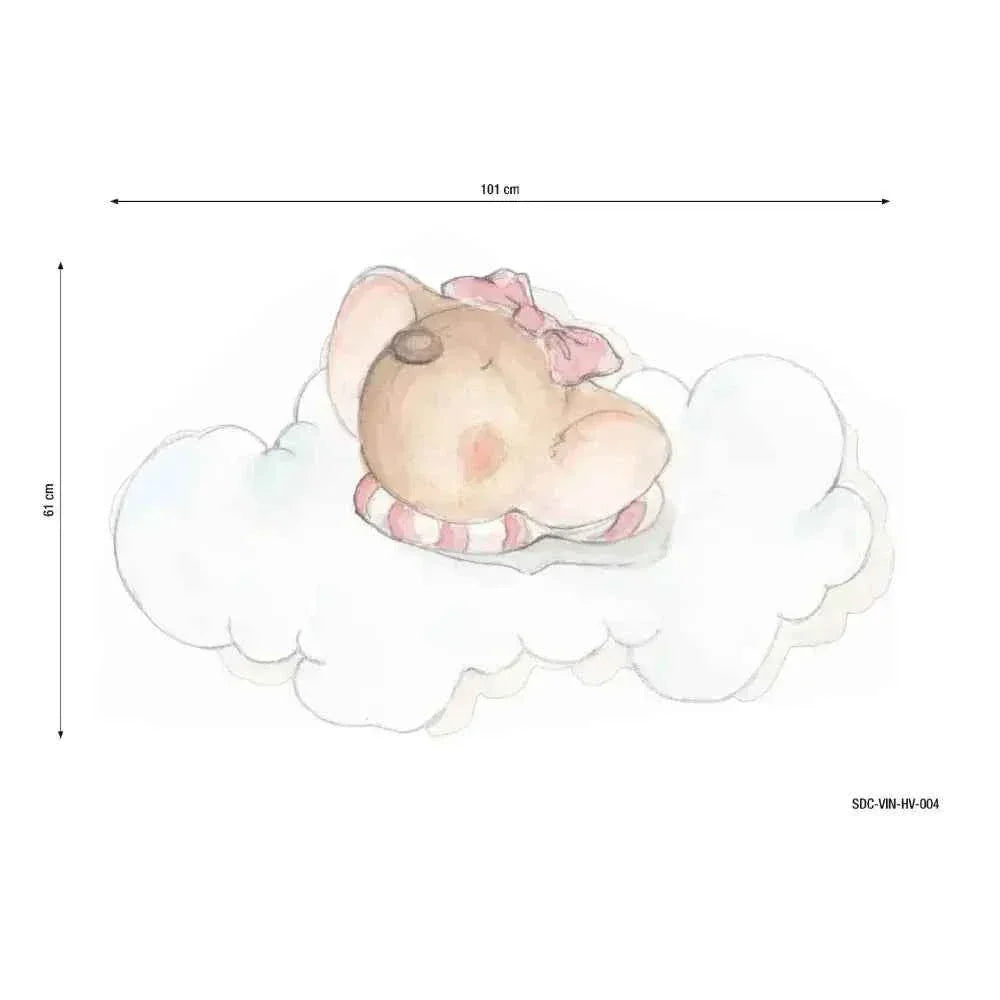 Vinilo decorativo infantil con tema dulces sueños para niñas