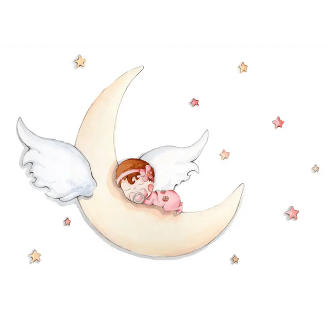 Vinilo Decorativo Infantil DURMIENDO EN LA LUNA - SUEÑOS DE CIGUEÑAViniloArts & Entertainment > Hobbies & Creative Arts > Arts & Crafts > Art & Crafting Materials > Embellishments & Trims > Decorative Stickers