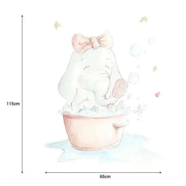Vinilo Decorativo Infantil ELEFANTA AL BAÑO - SUEÑOS DE CIGUEÑAViniloArts & Entertainment > Hobbies & Creative Arts > Arts & Crafts > Art & Crafting Materials > Embellishments & Trims > Decorative Stickers