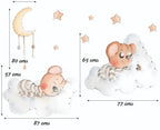 Children's decorative vinyl among clouds | Stork's dreams