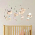 Vinilo decorativo infantil familia de ratitas | Pintado a mano