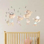Children's decorative vinyl mouse family | Hand-painted