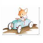 Children's decorative vinyl hand-painted with watercolors