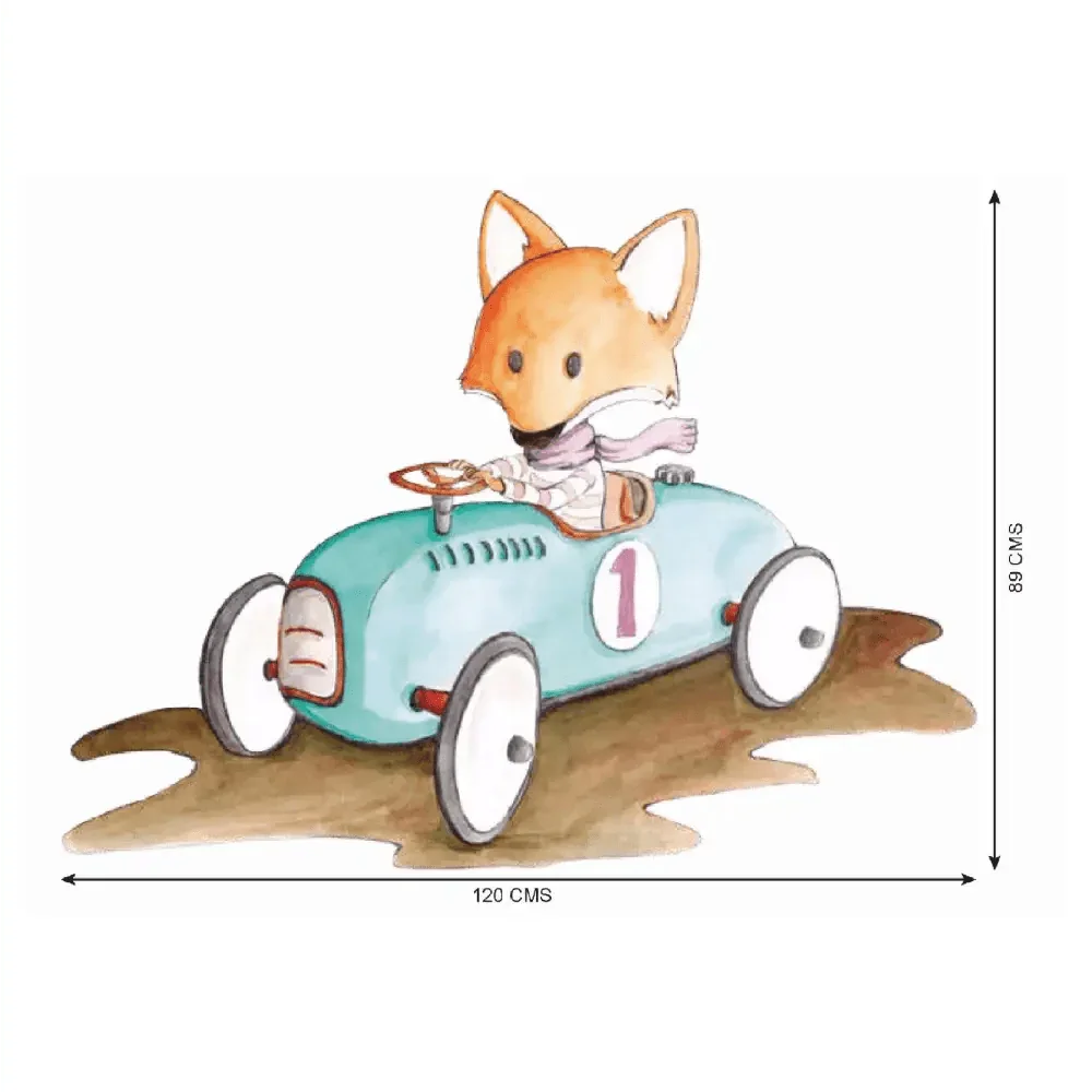 Vinilo decorativo infantil pintado a mano con acuarelas