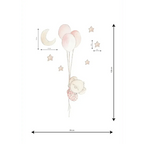 Decorative vinyl for children with baby balloon girl balloons