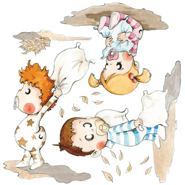 Vinilo Decorativo Infantil GUERRA DE ALMOHADASViniloArts & Entertainment > Hobbies & Creative Arts > Arts & Crafts > Art & Crafting Materials > Embellishments & Trims > Decorative Stickers