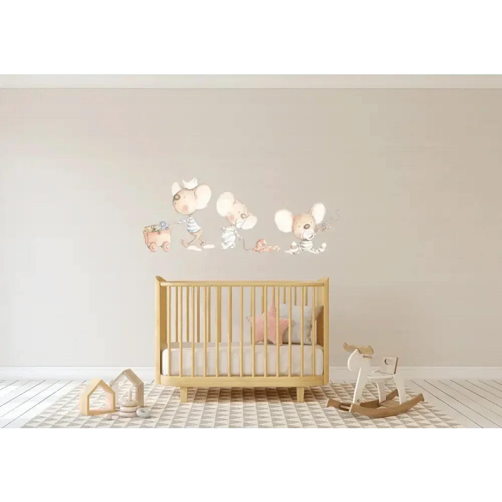 Children's playroom vinyl decal | Hand-painted