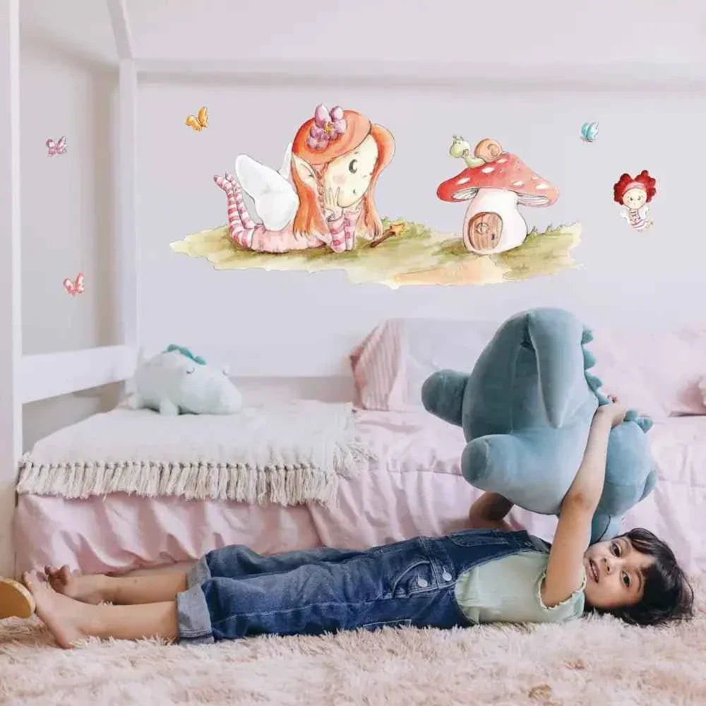 Autocolante decorativo infantil em vinil - Maravilha das Fadas | Pintado à mão