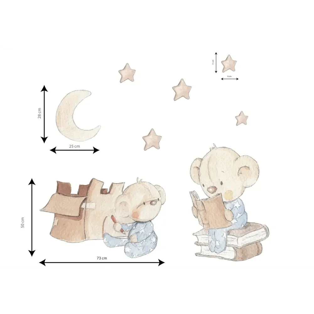 Vinilo decorativo infantil con dibujos a mano para niños