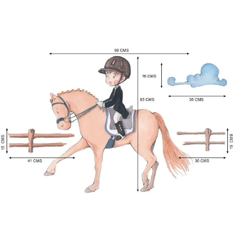 Vinilo Decorativo Infantil JINETEViniloArts & Entertainment > Hobbies & Creative Arts > Arts & Crafts > Art & Crafting Materials > Embellishments & Trims > Decorative Stickers