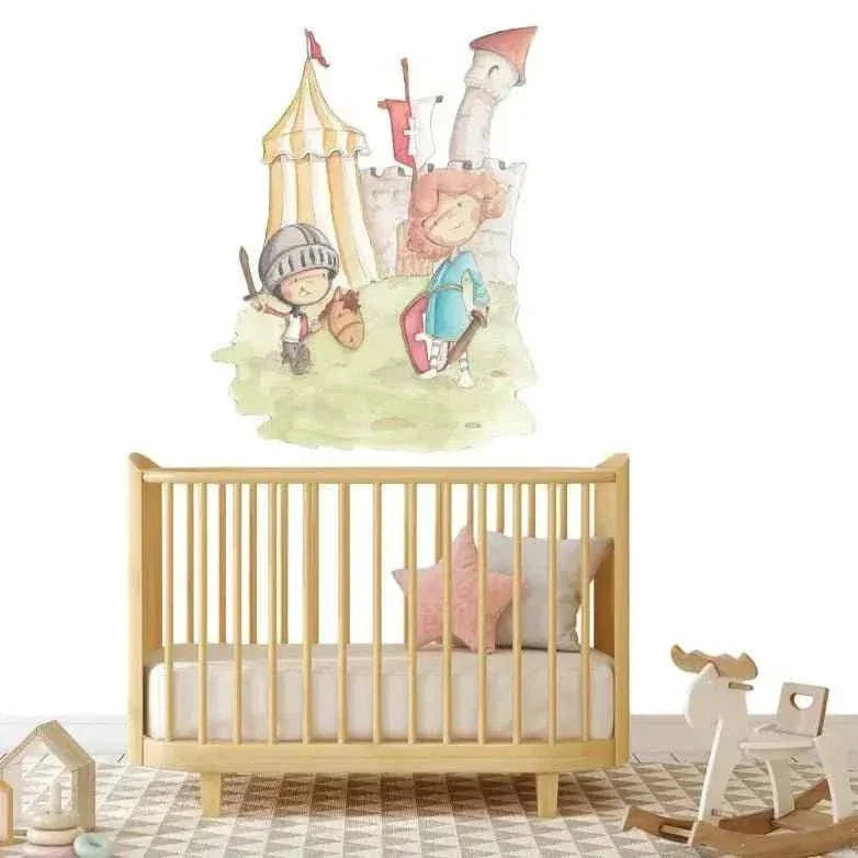 Vinilo decorativo infantil pintado a mano para niños