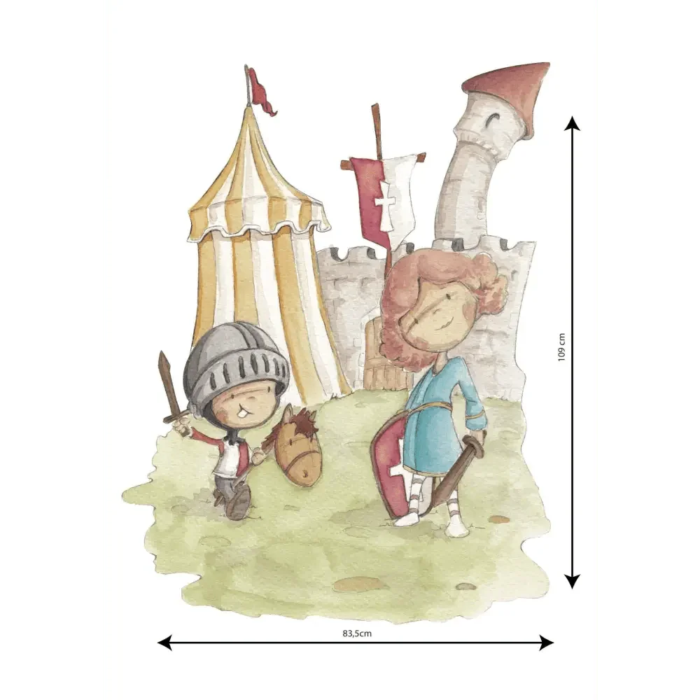 Hand-painted children's decorative vinyl for children
