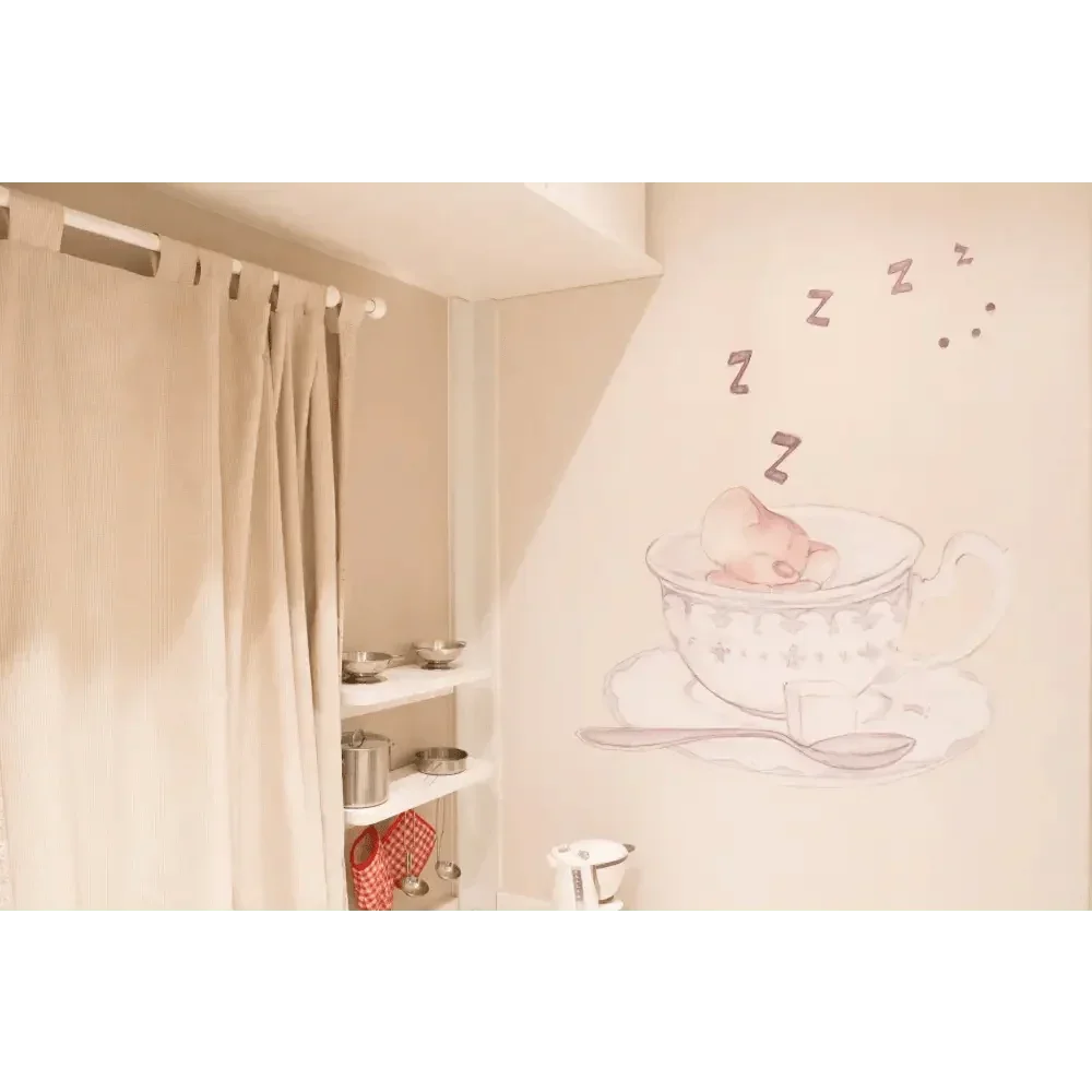 Vinilo decorativo infantil | pintado a mano con acuarelas