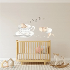 Vinilo decorativo infantil | pintado a mano con acuarelas