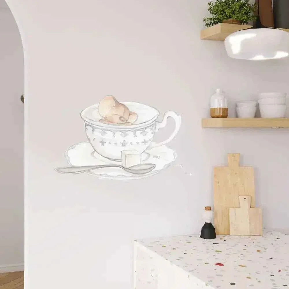 Vinilo decorativo infantil | pintado a mano con acuarelas