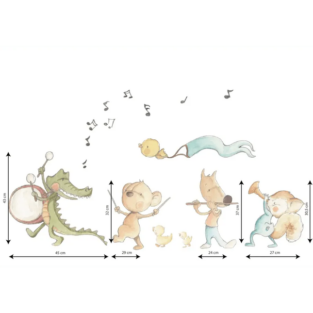 Vinilo Decorativo Infantil MUSICAL BAND 02ViniloArts & Entertainment > Hobbies & Creative Arts > Arts & Crafts > Art & Crafting Materials > Embellishments & Trims > Decorative Stickers