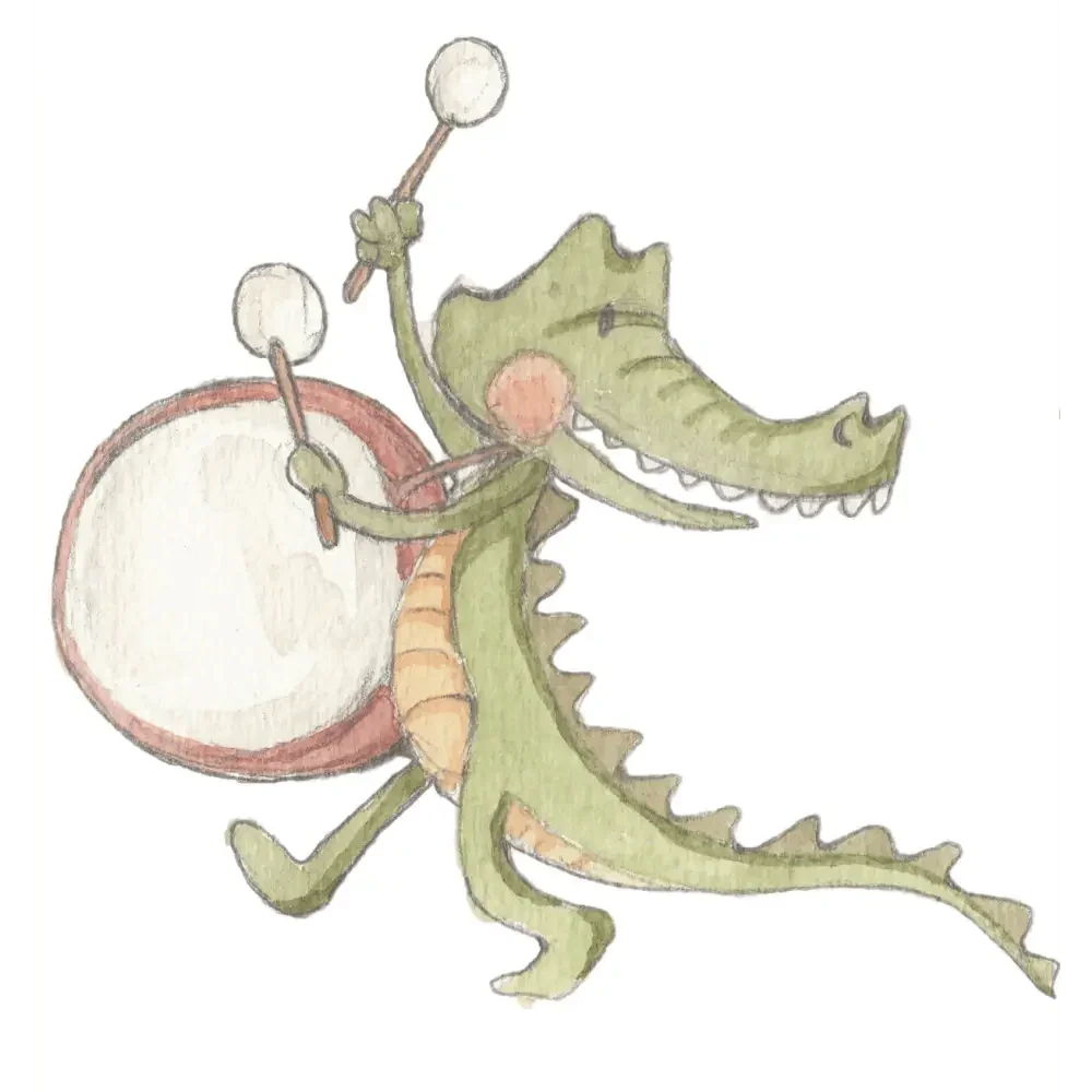 Vinilo decorativo infantil musical band 02 | diseñado a mano
