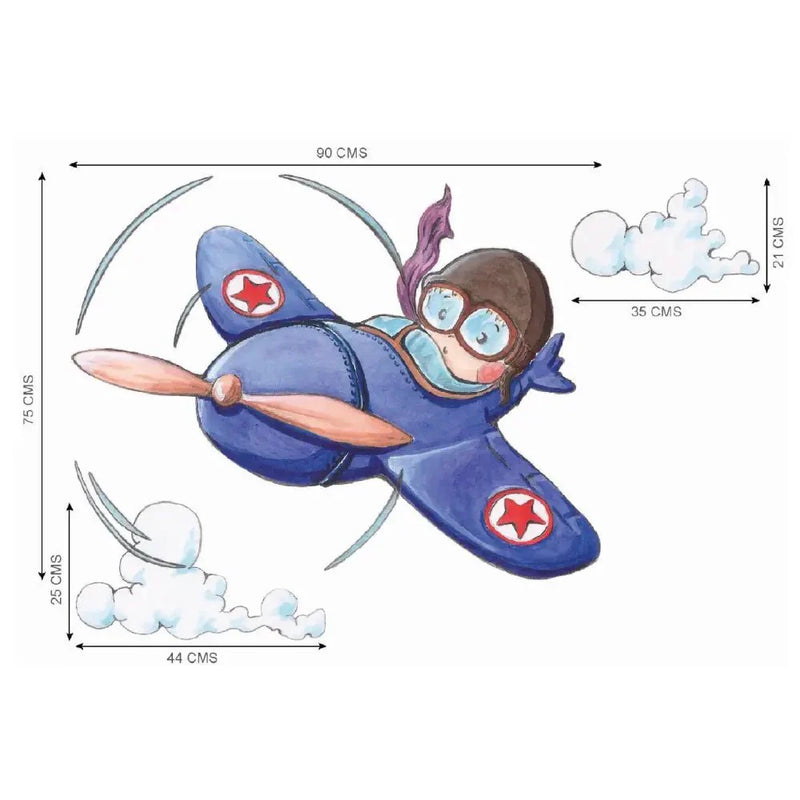 Vinilo Decorativo Infantil NIKKO EL AVIADOR - SUEÑOS DE CIGUEÑAViniloArts & Entertainment > Hobbies & Creative Arts > Arts & Crafts > Art & Crafting Materials > Embellishments & Trims > Decorative Stickers