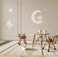 Children's decorative vinyl on the moon | Hand-painted