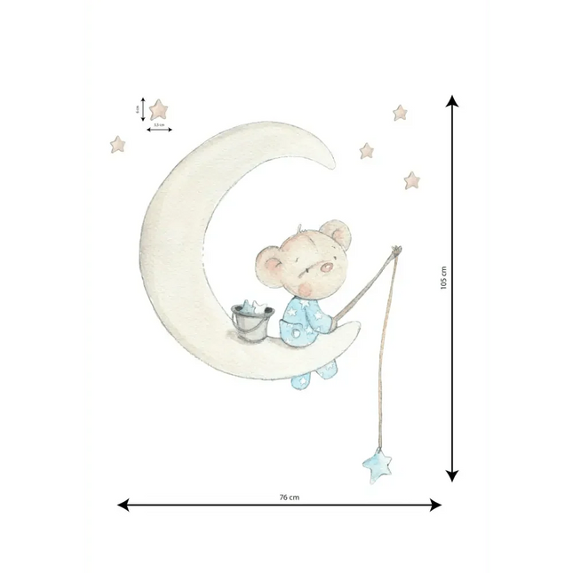 Vinilo Decorativo Infantil ON THE MOONViniloArts & Entertainment > Hobbies & Creative Arts > Arts & Crafts > Art & Crafting Materials > Embellishments & Trims > Decorative Stickers