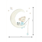 Vinilo infantil decorativo en la luna | Pintado a mano