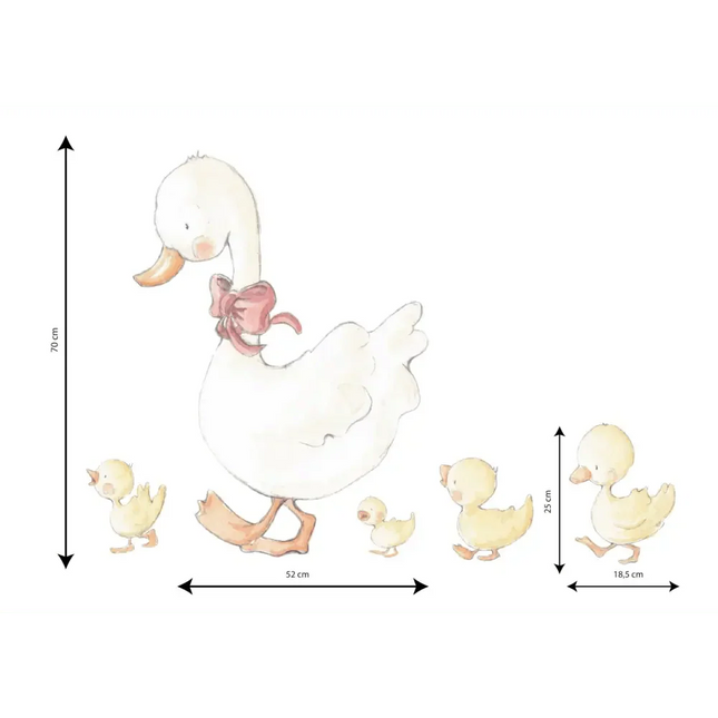 Vinilo Decorativo Infantil patitos MAMA DUCKViniloArts & Entertainment > Hobbies & Creative Arts > Arts & Crafts > Art & Crafting Materials > Embellishments & Trims > Decorative Stickers