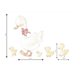 Vinilo decorativo infantil patitos | pintados a mano