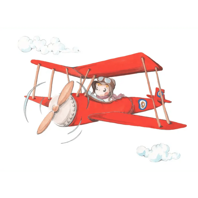 Vinilo Decorativo Infantil PEPO EL AVIADOR - SUEÑOS DE CIGUEÑAViniloArts & Entertainment > Hobbies & Creative Arts > Arts & Crafts > Art & Crafting Materials > Embellishments & Trims > Decorative Stickers